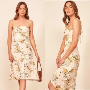 Reformation Peach Aurora Dress
